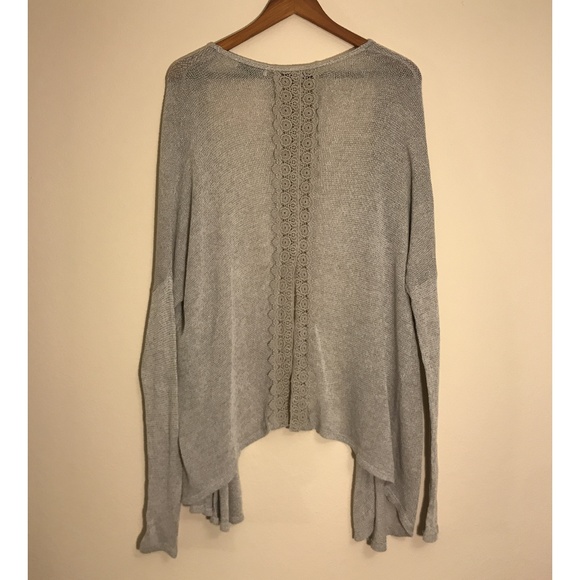 Abercrombie & Fitch NWOT Drape Front Loose Knit Split Back Cardigan - Picture 2 of 5